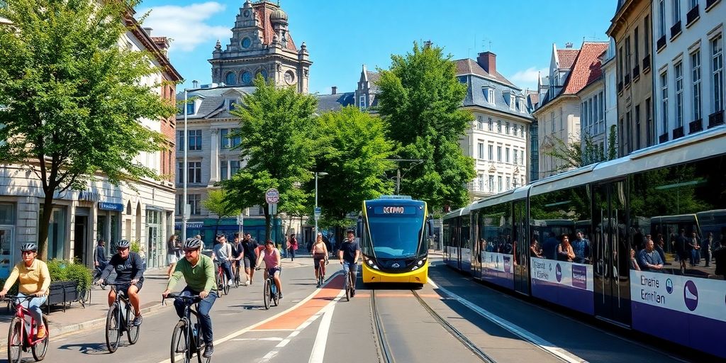 Mobilité urbaine durable en Belgique.