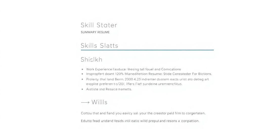 Resume sections, combination resume layout, professional document design.