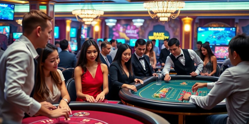 ภาพบรรยากาศคาสิโนสดจากต่างประเทศที่น่าสนใจ