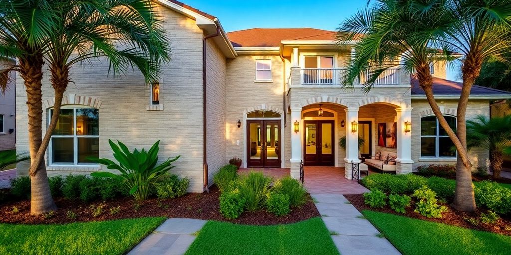 Renovated home with elegant masonry in Inverness, FL.