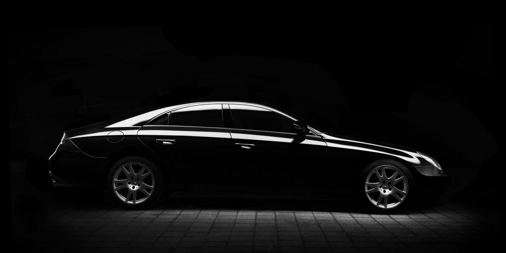 black sedan