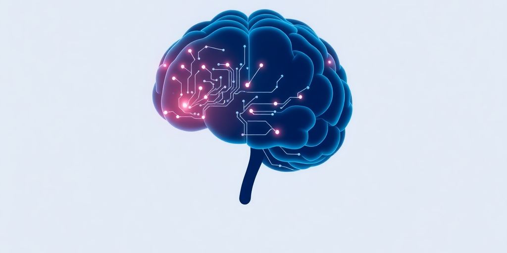 AI brain with glowing memories