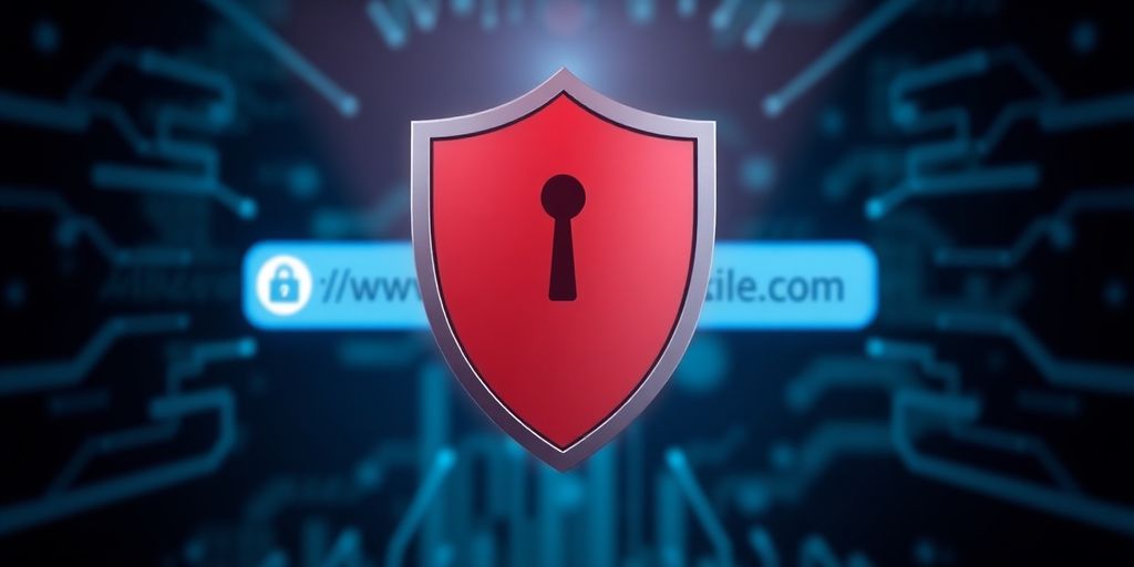 Shield protecting disposable email address icon.