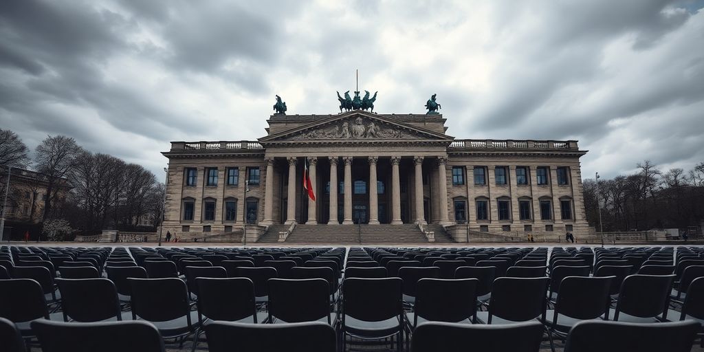 Bundeshaus vide après l'effondrement de la coalition.