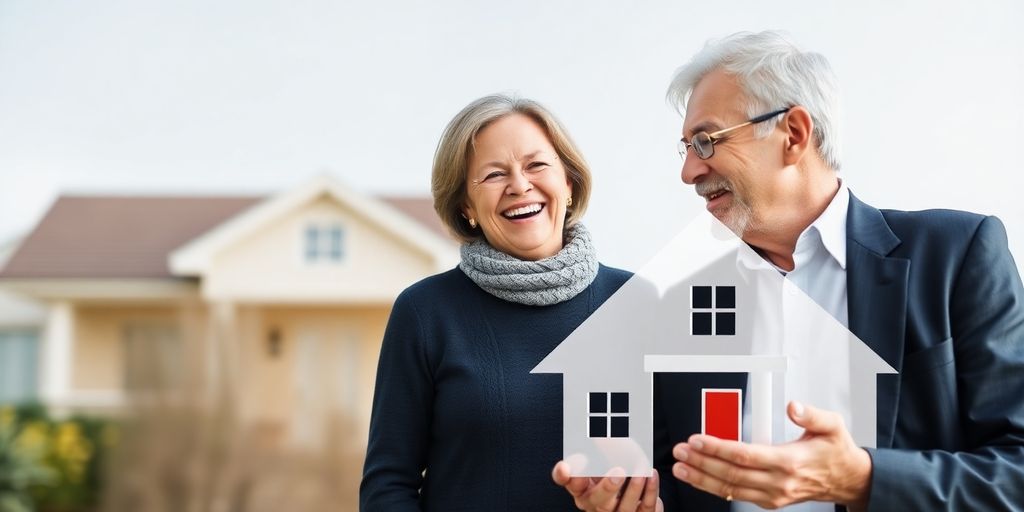 Homeowner receiving money from a house.