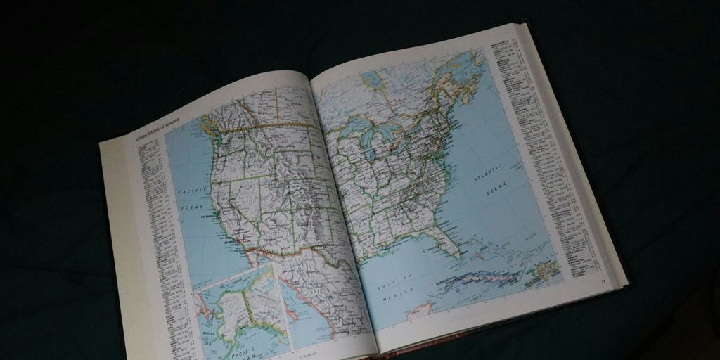 green and white book page