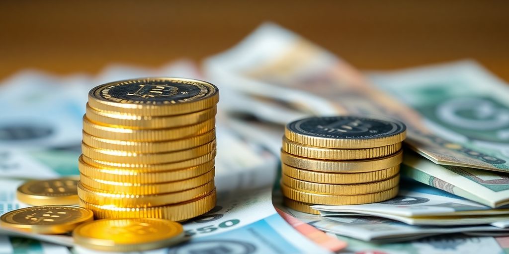 Pièces d'or et de monnaie