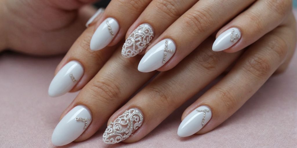 Ballerina nails with French tip design