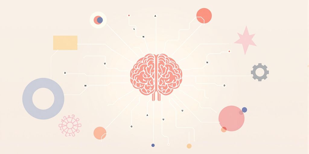 Minimalistic AI brain connecting diverse enterprise platforms.
