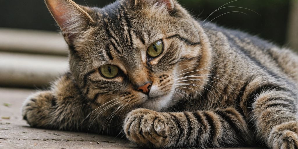 Cat scratching its ear with hind leg