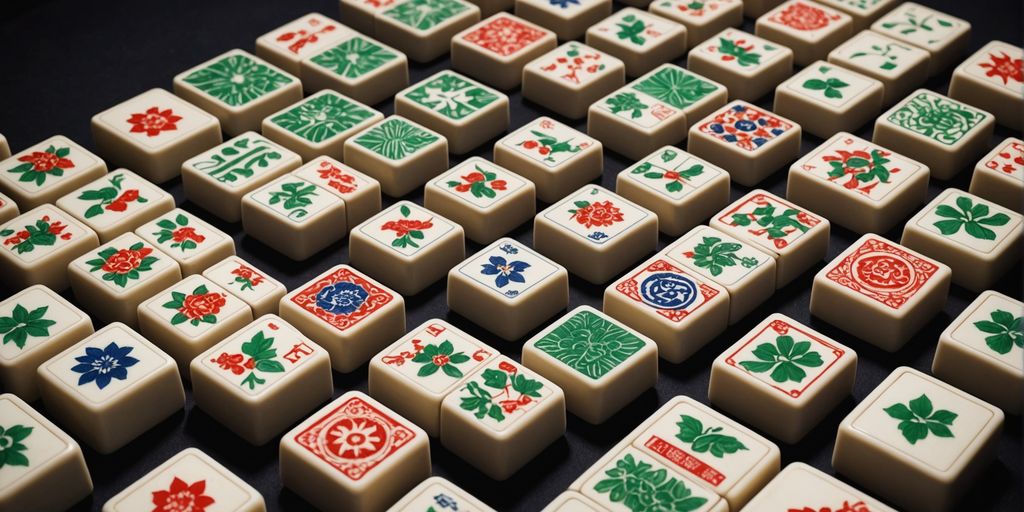 Evolution of Mahjong tiles from dice to modern designs