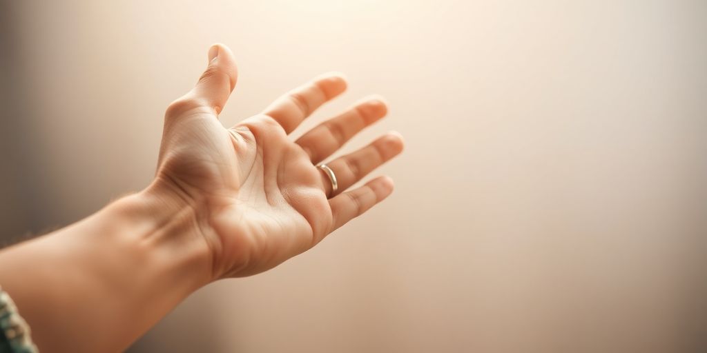 Person reaching out for a helping hand.