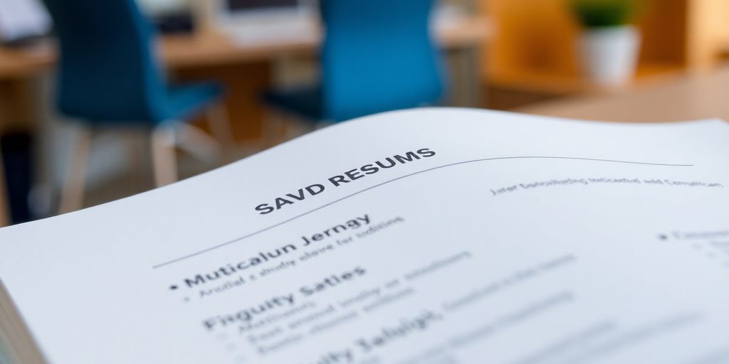 Clean, organized resume headings.