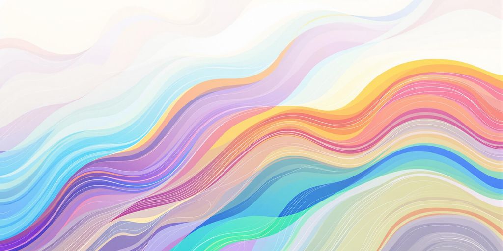 Colorful waves illustrating varying bandwidth levels.