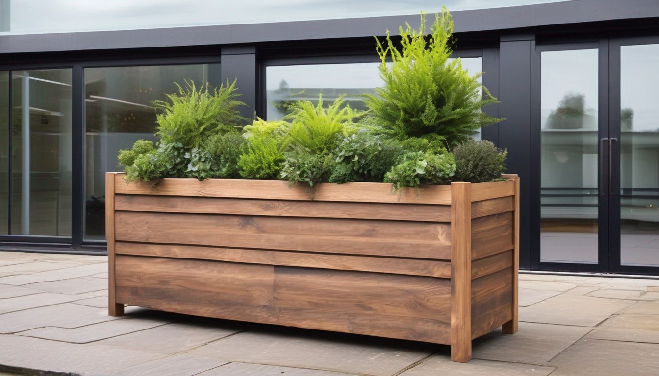 wooden planter box London