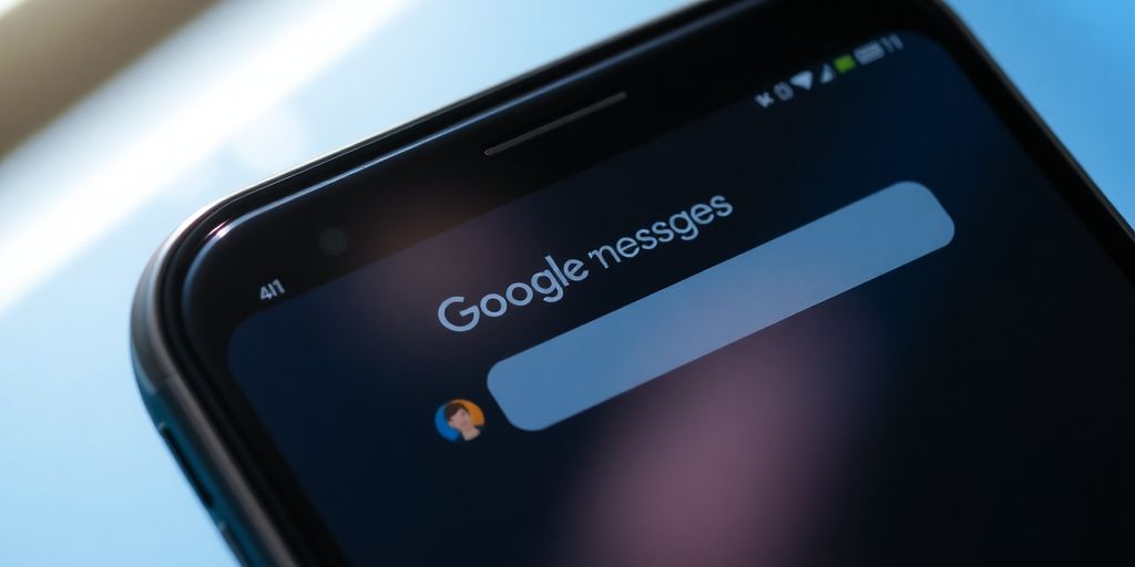 Google Messages app interface on a smartphone screen.