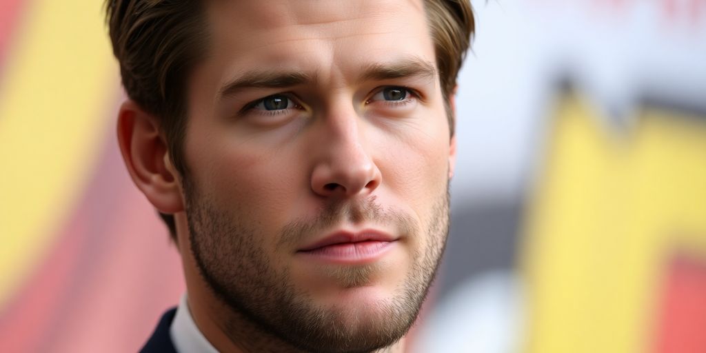 Liam Hemsworth smiling in a stylish outfit.