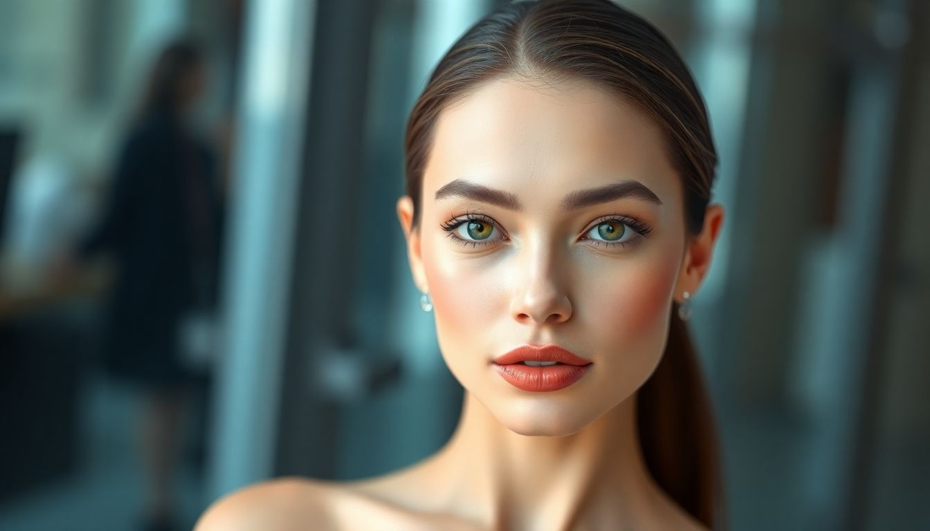 AI models with flawless skin and exaggerated features.