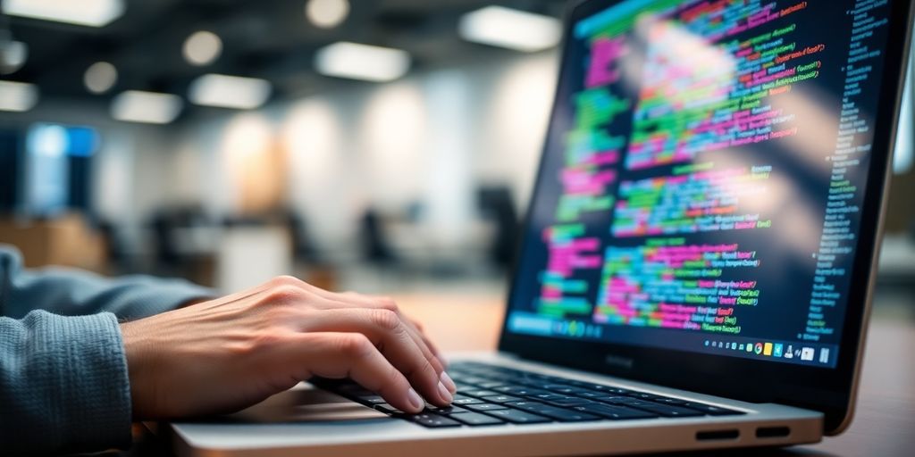 Software analyst, computer, code, data.