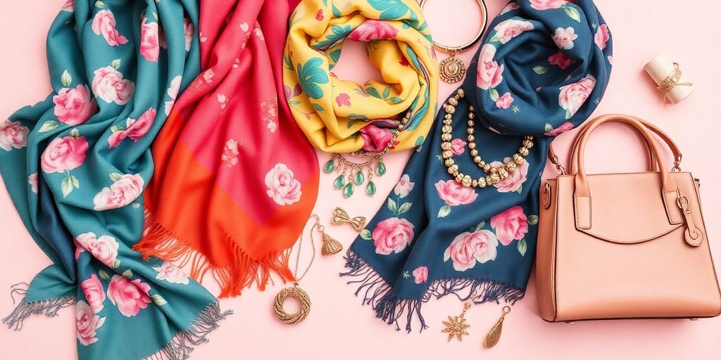 Colorful accessories for grandma's stylish wardrobe.