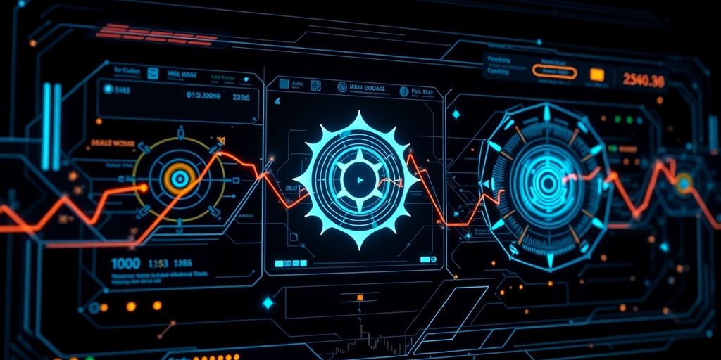 Automated trading bot interface.