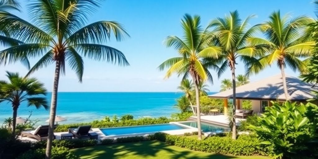 Luxurious villa by the beach in Phuket.