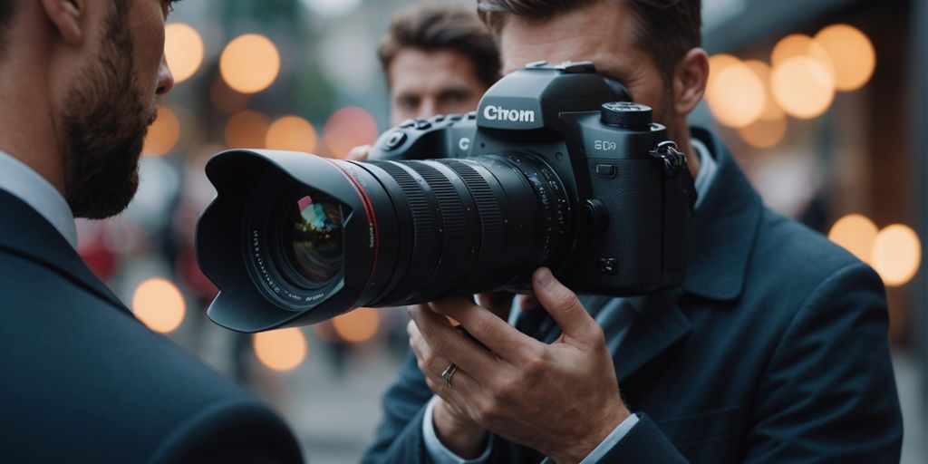 Consultant explaining branding strategies to improve brand perception