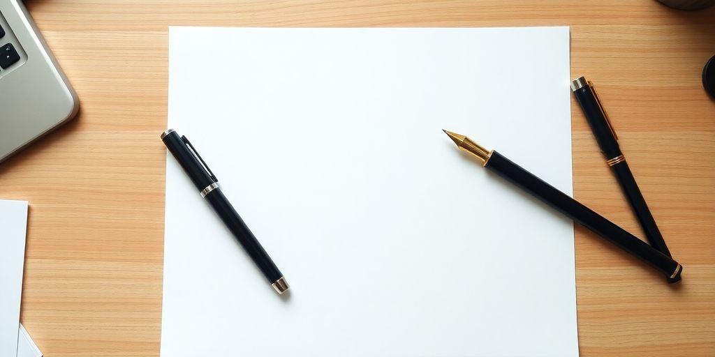 Polished resume on wooden desk.
