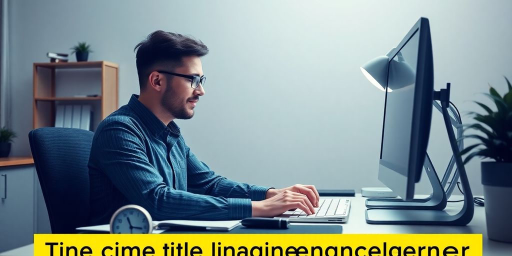 Time Tracking for Productivity: How to Monitor and Improve Your Workflow 1 Professional focused on tasks at a well-organized desk.
