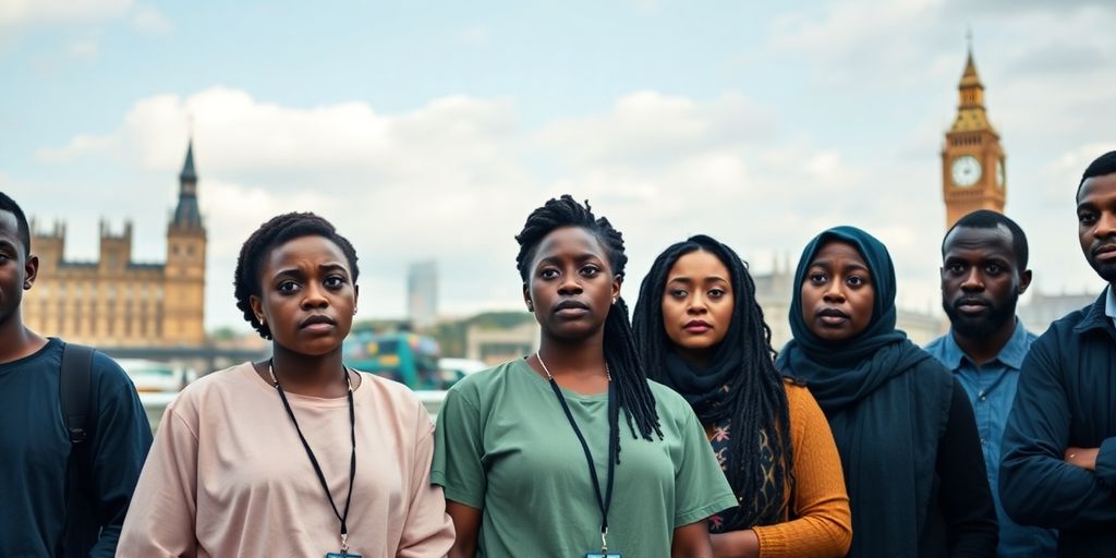 Nigerian immigrants expressing concern in the UK.