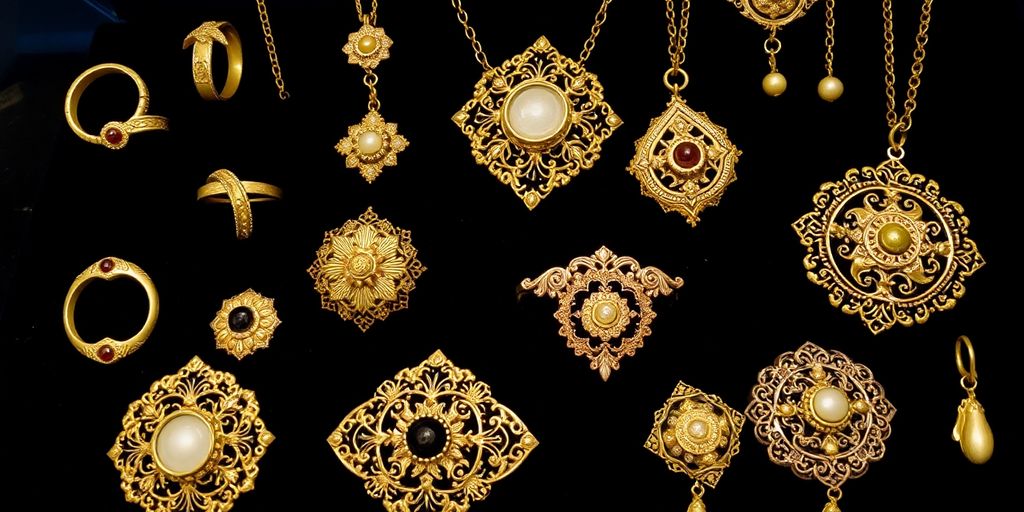 Collection de bijoux anciens en or