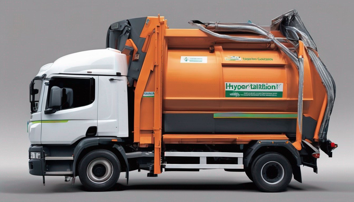 waste collection truck in London