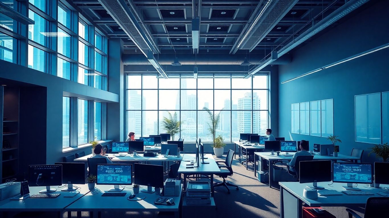 Moderne Arbeitsplätze mit digitalen Schnittstellen