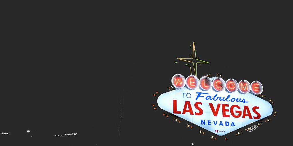 Las Vegas Nevada signage in Las Vegas, U.S.A. during nighttime