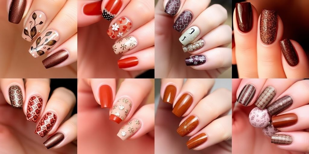 Creative brown nail art designs for every season.