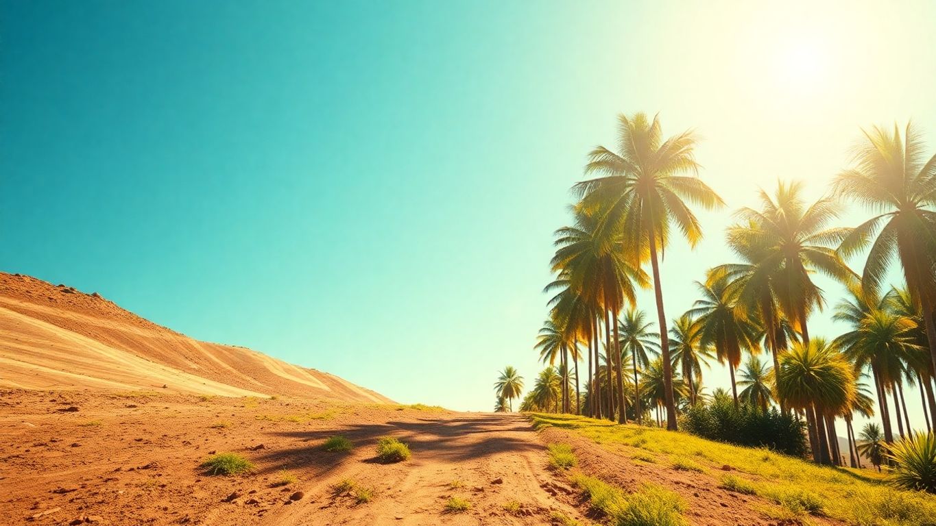Stellar growth with palm trees.