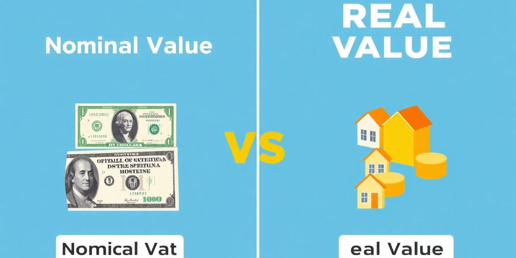 Deux billets de banque et un bien immobilier.