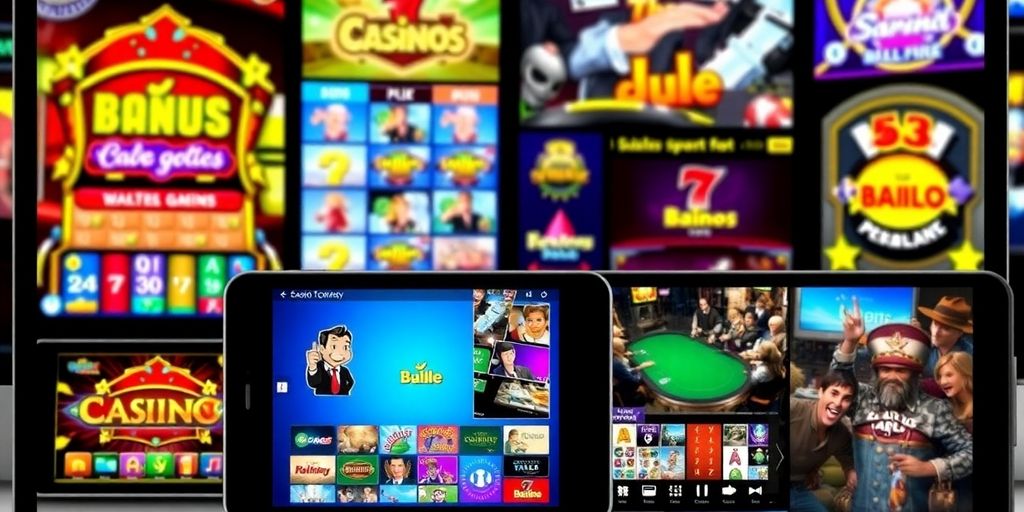 Diverse casino games on smartphones and tablets in NZ.