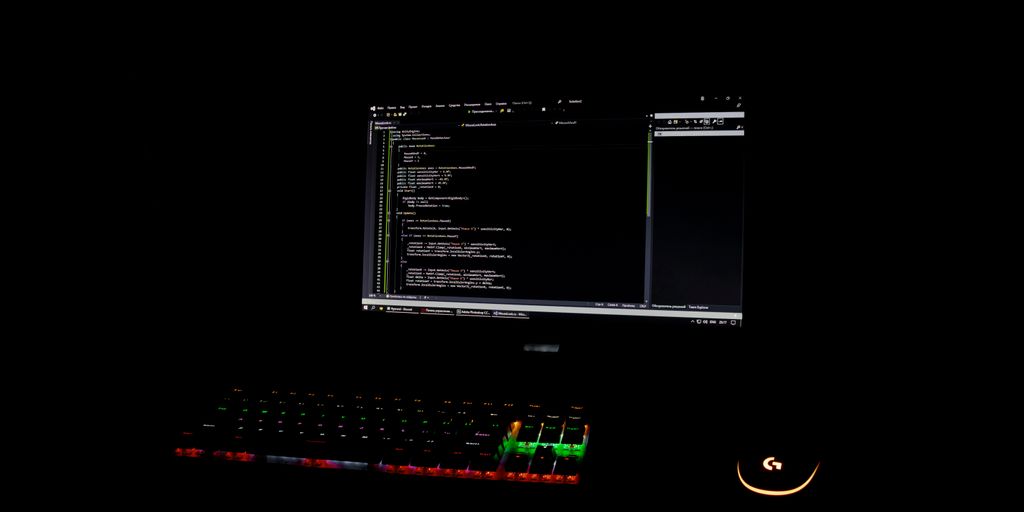 black flat screen computer monitor