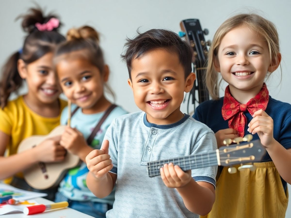 Copii talentați în activități creative, latura lor expresivă.