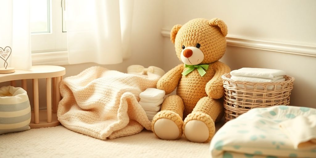 Cozy nursery with essentials for newborn moms.