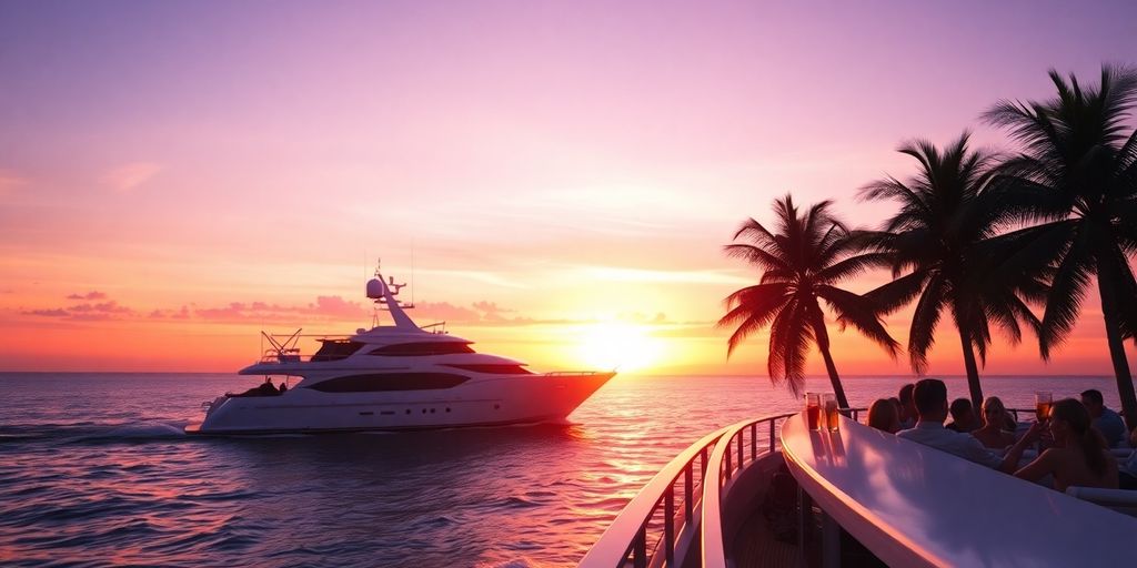 Sunset cruise in Cabo San Lucas with drinks.