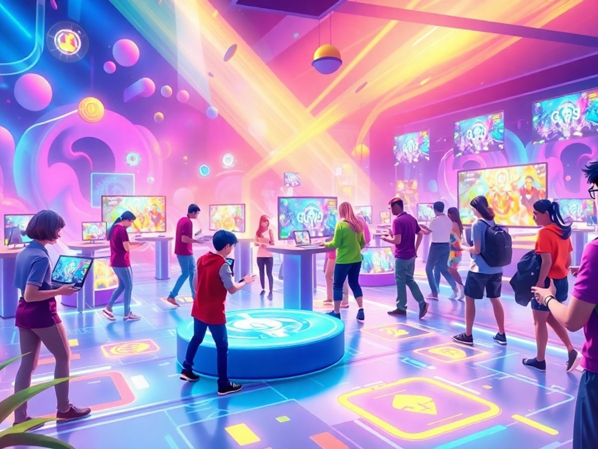 Diverse players in an engaging decentralized gaming environment.