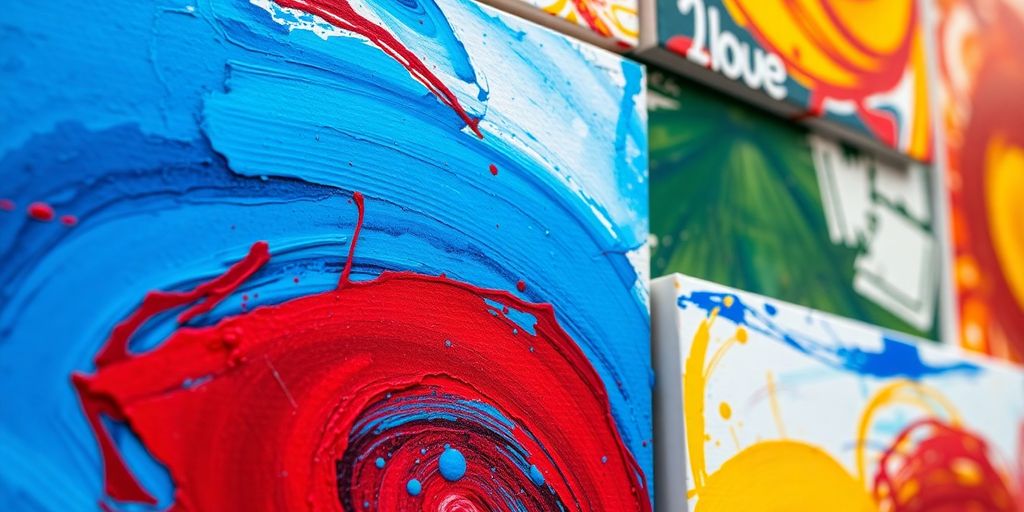Paintings with vibrant colors