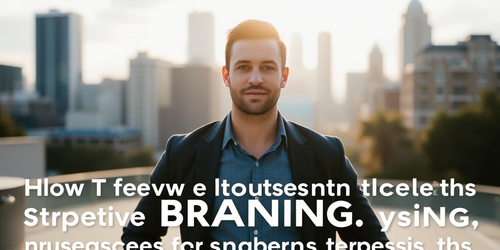 Person building personal brand, glowing, confident, successful.