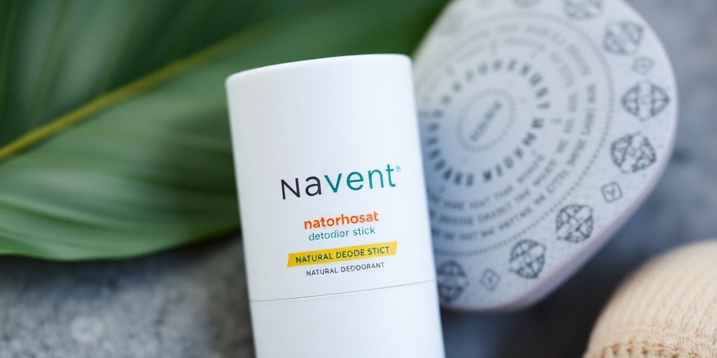 Navient natural deodorant stick with natural ingredients.