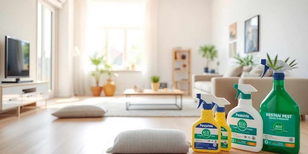 Imagini de după dezinsecție în interiorul casei.