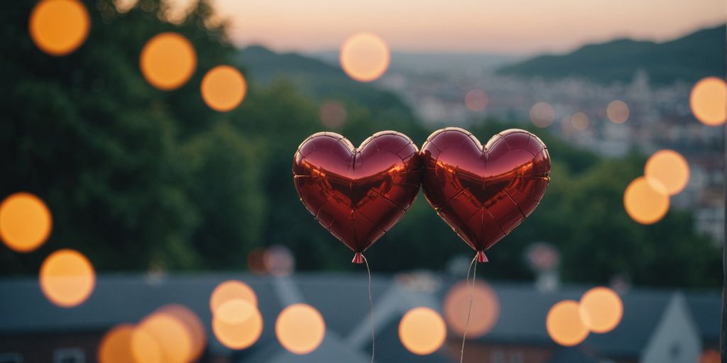 Two hearts with a chat bubble, symbolizing polyamory discussion