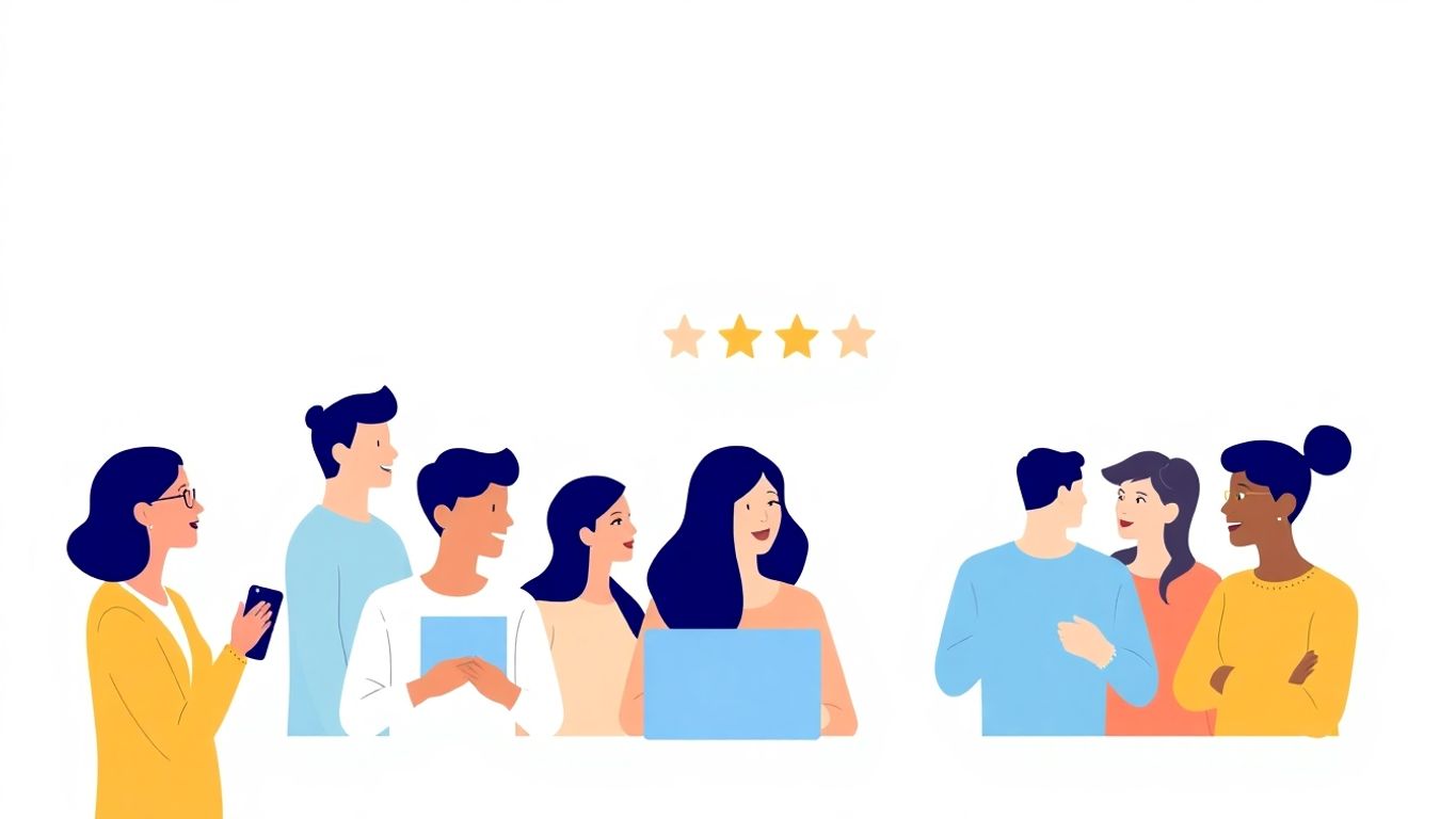 Kunder gir anmeldelser for å styrke merkevaren.