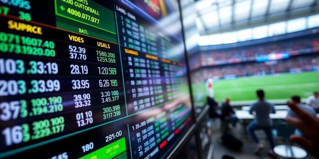 Sports betting odds comparison.